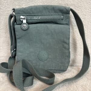 Kipling Eldorado Small Crossbody Bag Sage Pockets Preppy Zip Snap Travel